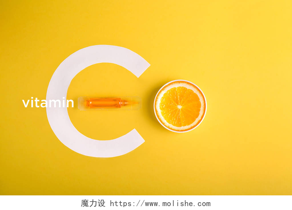 含有维C精华的精油含有维生素 c 的血清和化妆品柑橘类水果精油.